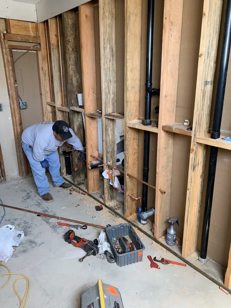 Commercial rough-in plumbing for Trenchless Sewer Repair in Hamptonville